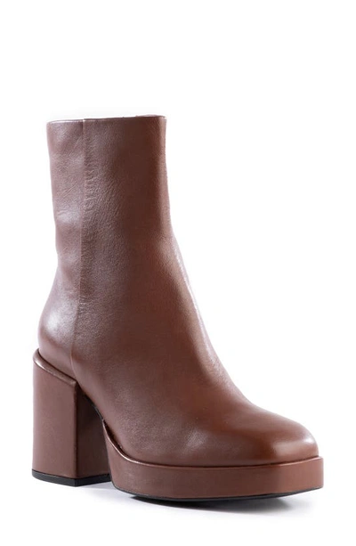 Shop Seychelles Sweet Lady Platform Bootie In Cognac