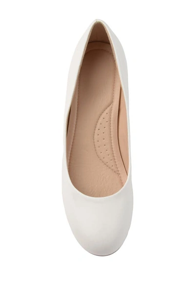 Shop Journee Collection Saar Kitten Heel Pump In White