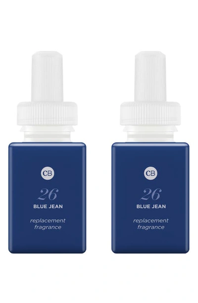 Shop Pura X Capri Blue 2-pack Diffuser Fragrance Refills In Blue Jean