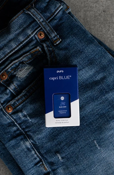 Shop Pura X Capri Blue 2-pack Diffuser Fragrance Refills In Blue Jean