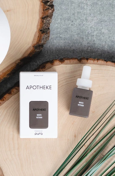 Shop Pura X Apotheke 2-pack Diffuser Fragrance Refills In White Vetiver