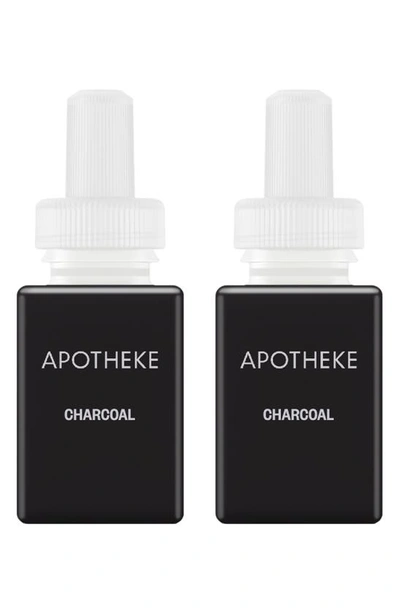 Shop Pura X Apotheke 2-pack Diffuser Fragrance Refills In Charcoal