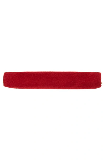 Shop The Row Suede Minaudiere In Ruby