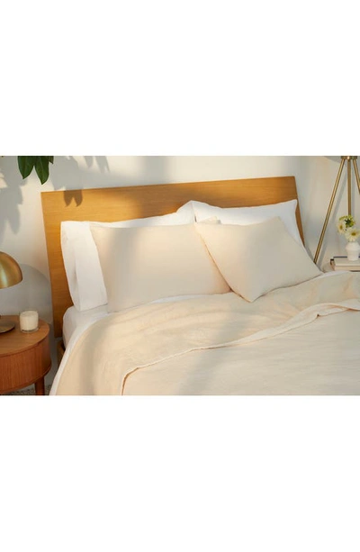 Shop Casper Textured Cotton Pillow Shams In Cream