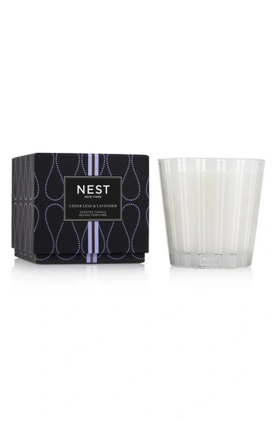 Nest New York Cedar Leaf & Lavender 3-wick Candle, 21.2 Oz.