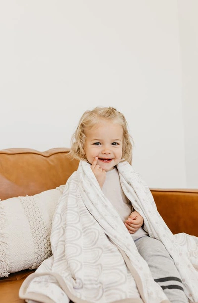 Shop Copper Pearl Reversible Print Swaddle Blanket In Bliss