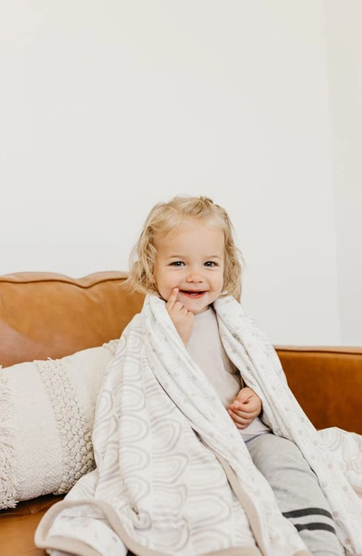 Copper Pearl Reversible Print Swaddle Blanket In Bliss