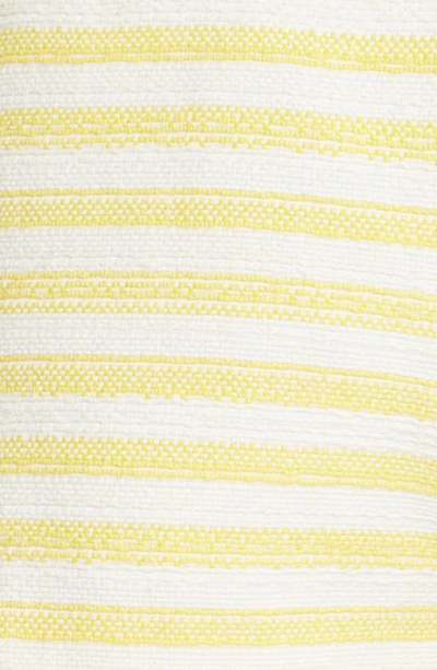 Shop Zimmermann High Tide Nautical High Waist Cotton Blend Wrap Skort In Yellow/ Cream Stripe
