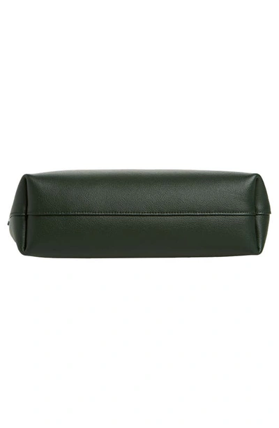 Saint Laurent Toy North/south Leather Tote In 3045 New Vert Fonce