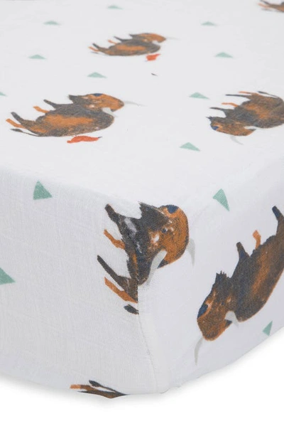 Little Unicorn Cotton Muslin Crib Sheet In Bison
