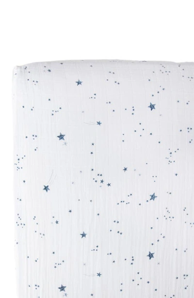 Little Unicorn Cotton Muslin Crib Sheet In Shooting Stars