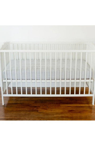 Little Unicorn Cotton Muslin Crib Sheet In Grey Stripe