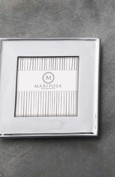 Shop Mariposa Signature Recycled Aluminum Picture Frame In Silver