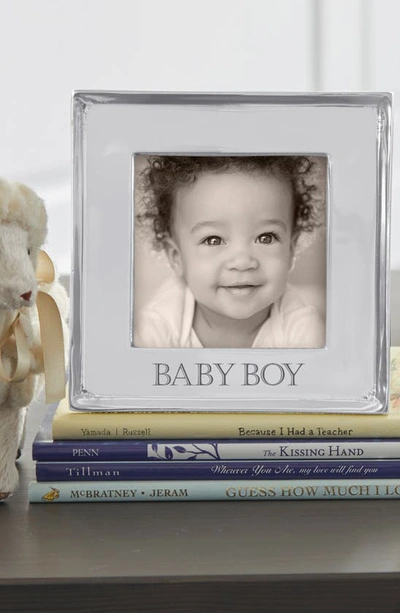 Mariposa Signature Baby Boy 4x4 Frame In Silver