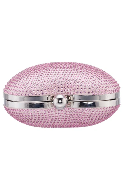 Shop Nina Crystal Embellished Minaudière In Lt Pink