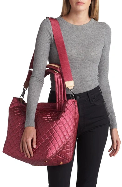 Mz Wallace Medium Metro Tote Deluxe In Peony Pearl