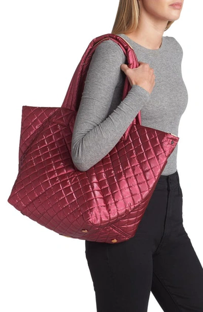 Mz Wallace Medium Metro Tote Deluxe In Peony Pearl