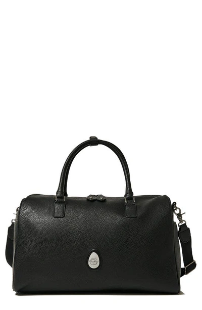 Shop Pacapod Firenze Faux Leather Diaper Bag In Black