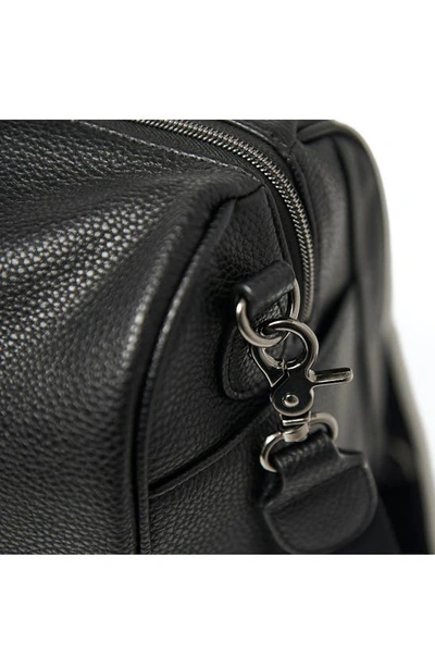 Shop Pacapod Firenze Faux Leather Diaper Bag In Black