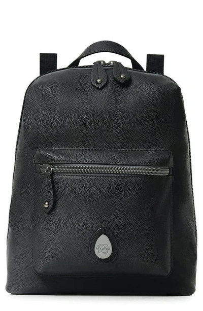 Shop Pacapod Hartland Faux Leather Convertible Diaper Backpack In Black