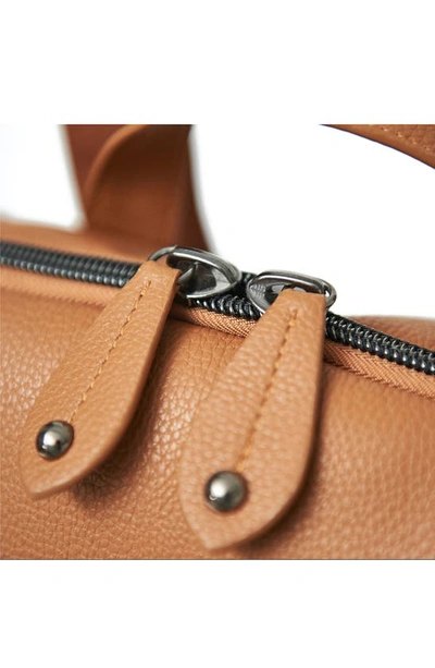 Shop Pacapod Hartland Faux Leather Convertible Diaper Backpack In Oak