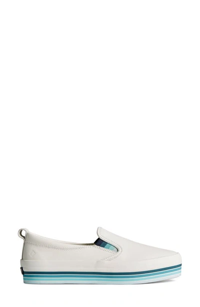 Shop Sperry Crest Twin Gore Platform Sneaker In White