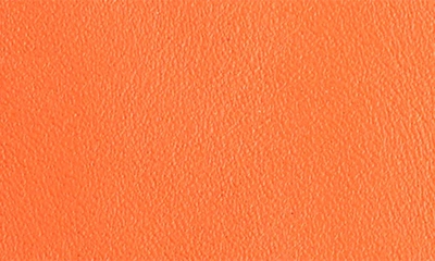 Royce New York Personalized Leather Luggage Tag In Orange - Gold Foil