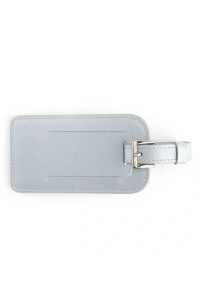 Shop Royce New York Personalized Leather Luggage Tag In Silverold Foil