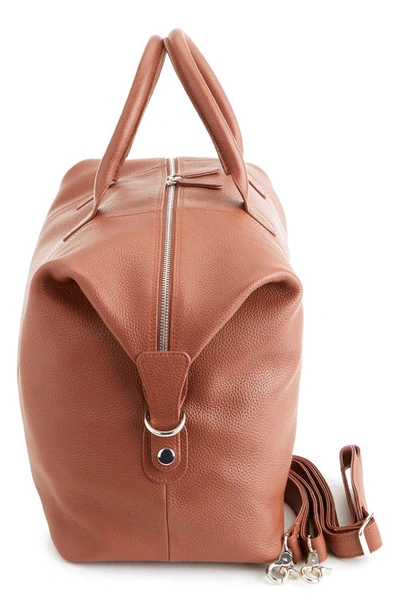 Royce New York Personalized Medium Duffel Bag In Tan - Deboss