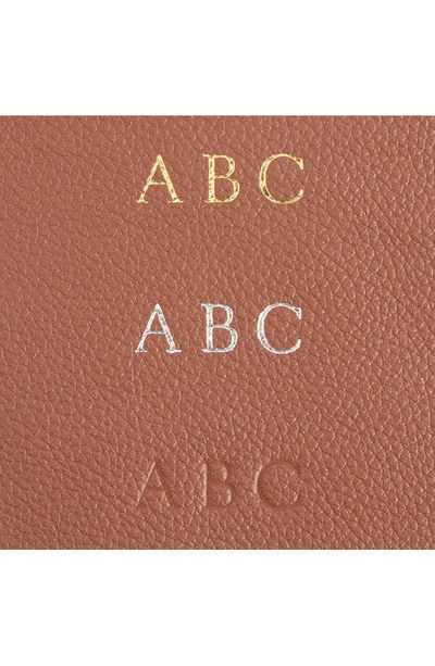 Royce New York Personalized Rfid Blocking Leather Clutch Wallet In Tan - Deboss