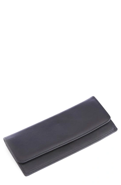 Shop Royce New York Personalized Rfid Blocking Leather Clutch Wallet In Black - Gold Foil