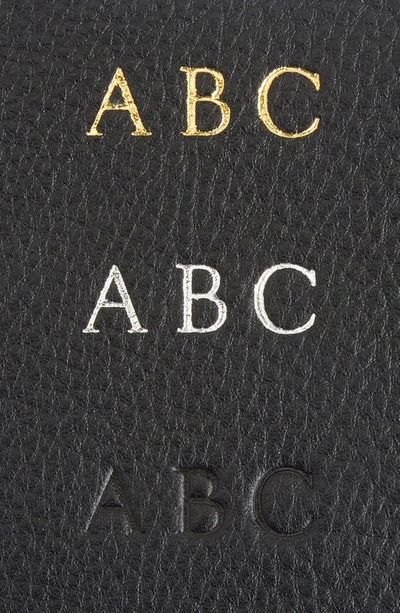 Royce New York Personalized Rfid Blocking Leather Clutch Wallet In Black - Gold Foil