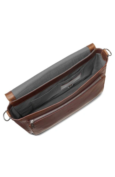 Shinola Canfield Relaxed Leather Messenger Bag In Medium Brown