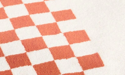 Baina Roman Organic Cotton Pool Towel In Orange