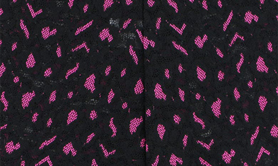 Shop Hanky Panky X-dye Leopard Print Retro Lace Thong In Black/ Tulip Pink