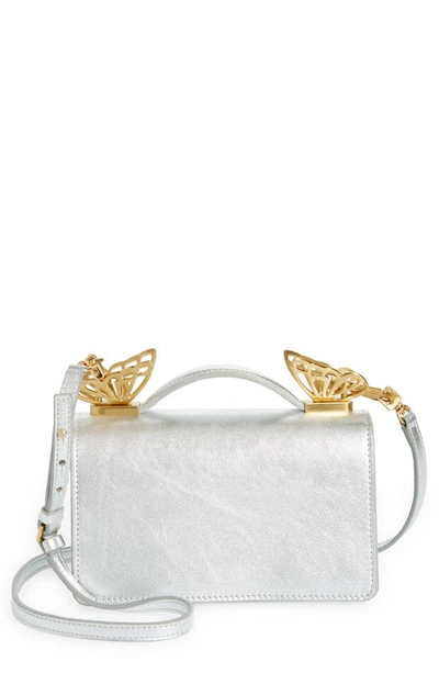 Shop Sophia Webster Mariposa Mini Shoulder Bag In Silver