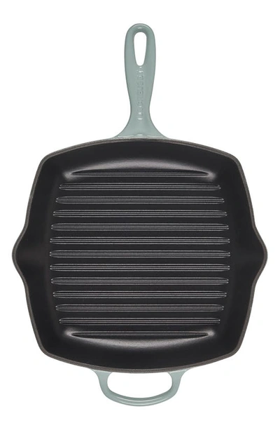 Le Creuset 10 Inch Square Enamel Cast Iron Grill Pan In Oyster
