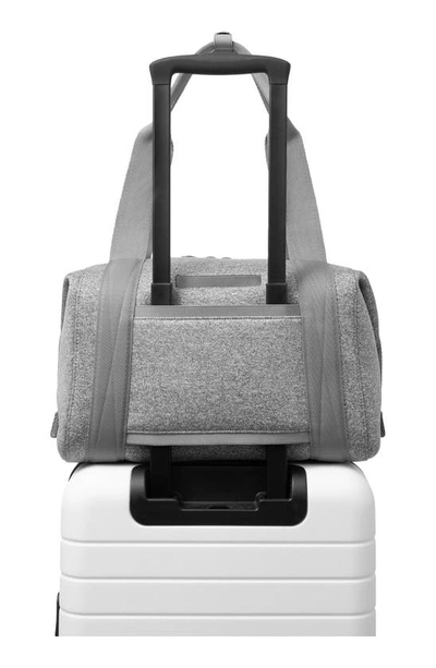 Dagne Dover Medium Landon Neoprene Carryall Duffle Bag In Heather Grey