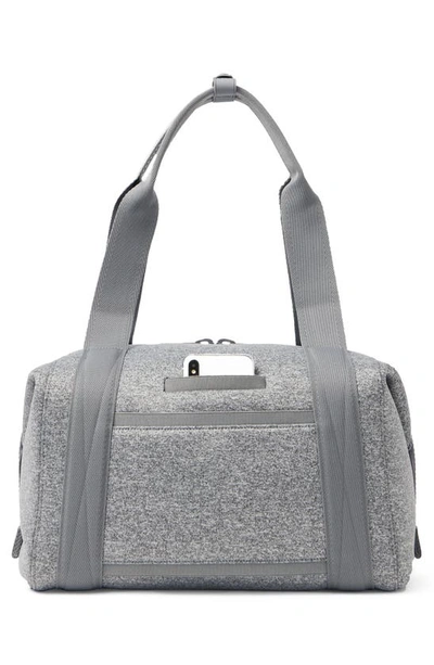 Dagne Dover Medium Landon Neoprene Carryall Duffle Bag In Heather Grey