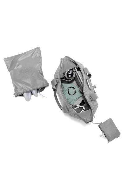 Dagne Dover Medium Landon Neoprene Carryall Duffle Bag In Heather Grey