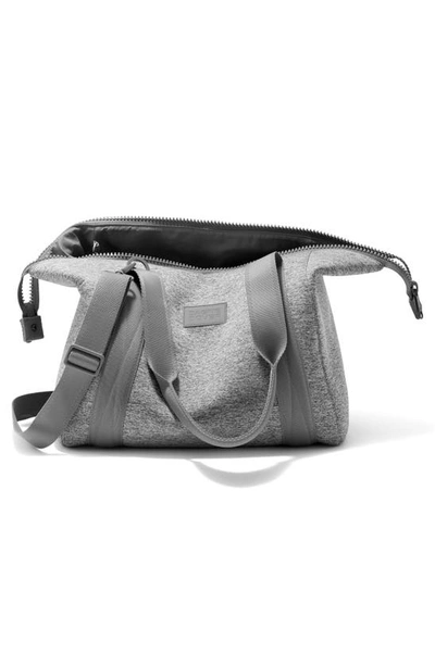 Dagne Dover Medium Landon Neoprene Carryall Duffle Bag In Heather Grey