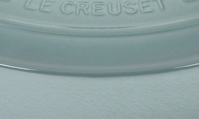 Shop Le Creuset Signature 6.75-quart Oval Enamel Cast Iron French/dutch Oven With Lid In Sea Salt