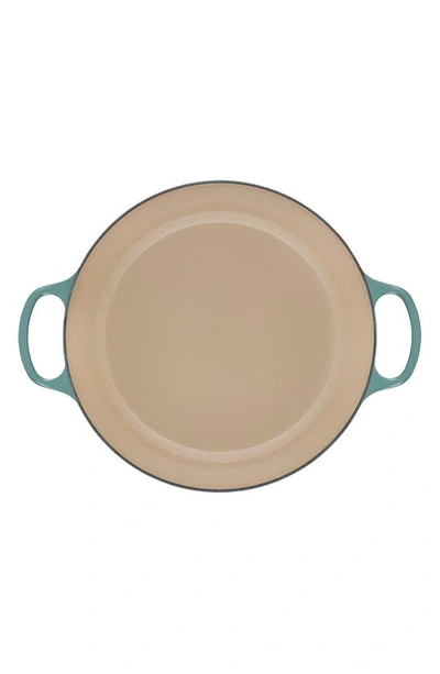 Le Creuset Signature 5 Quart Enameled Cast Iron Braiser In Sea Salt