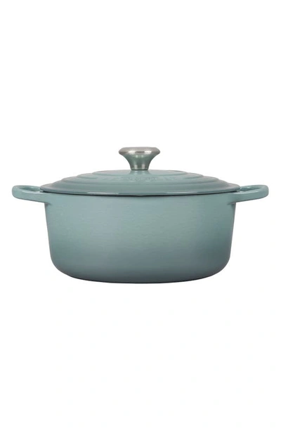 Le Creuset Signature Enameled Cast Iron 5.5 Qt. Round Dutch Oven In Sea Salt