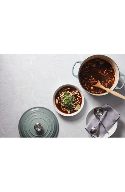 Le Creuset Signature Enameled Cast Iron 5.5 Qt. Round Dutch Oven In Sea Salt