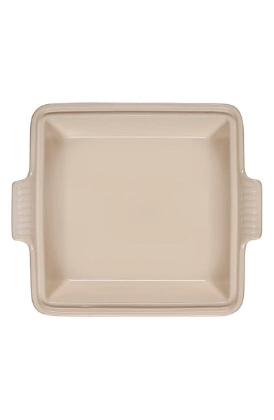 Le Creuset Sea Salt Heritage Covered Square Casserole With $11 Credit In Sea Salt