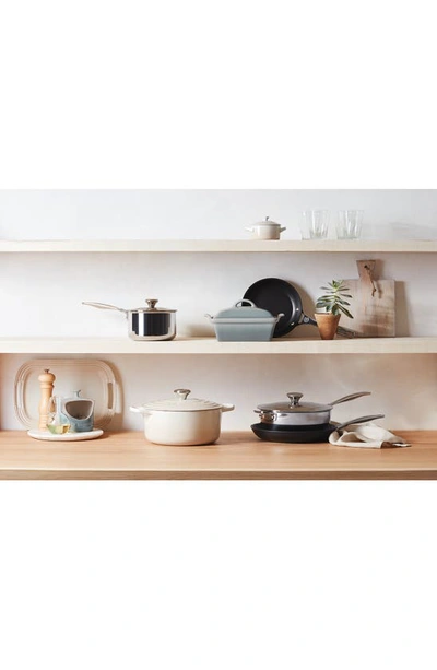 Le Creuset Sea Salt Heritage Covered Square Casserole With $11 Credit In Sea Salt