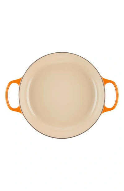 Shop Le Creuset Signature 3.5-quart Enameled Cast Iron Braiser In Flame