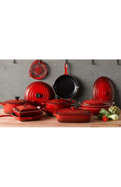 Shop Le Creuset Signature 3.5-quart Enameled Cast Iron Braiser In Oyster