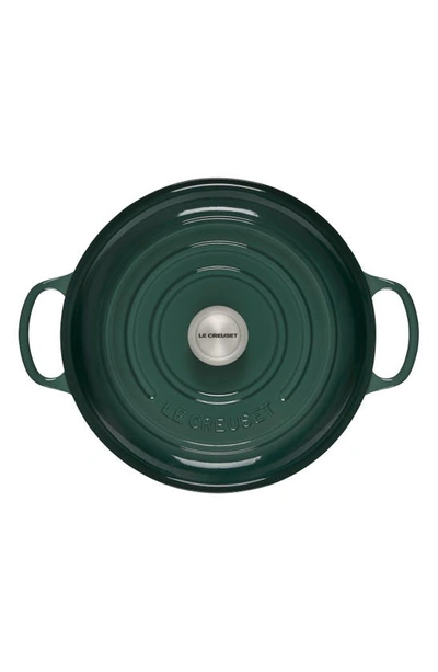 Shop Le Creuset Signature 3.5-quart Enameled Cast Iron Braiser In Artichaut